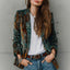 Women's Fashionable Casual Blazer With Floral Print