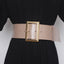 Fashion Cowhide Patent Leather With Coat Skirt Wide Belt