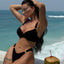 Women's Fashion Pure Color Bikini Split Swimsuit