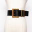 Women's matching skirt leather belt