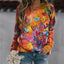 Magic Butterfly Print T-Shirts Women's Casual Thermal