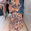 Printed Long Slimming Dress