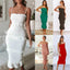 Four-section Elastic Stitching Dress Women