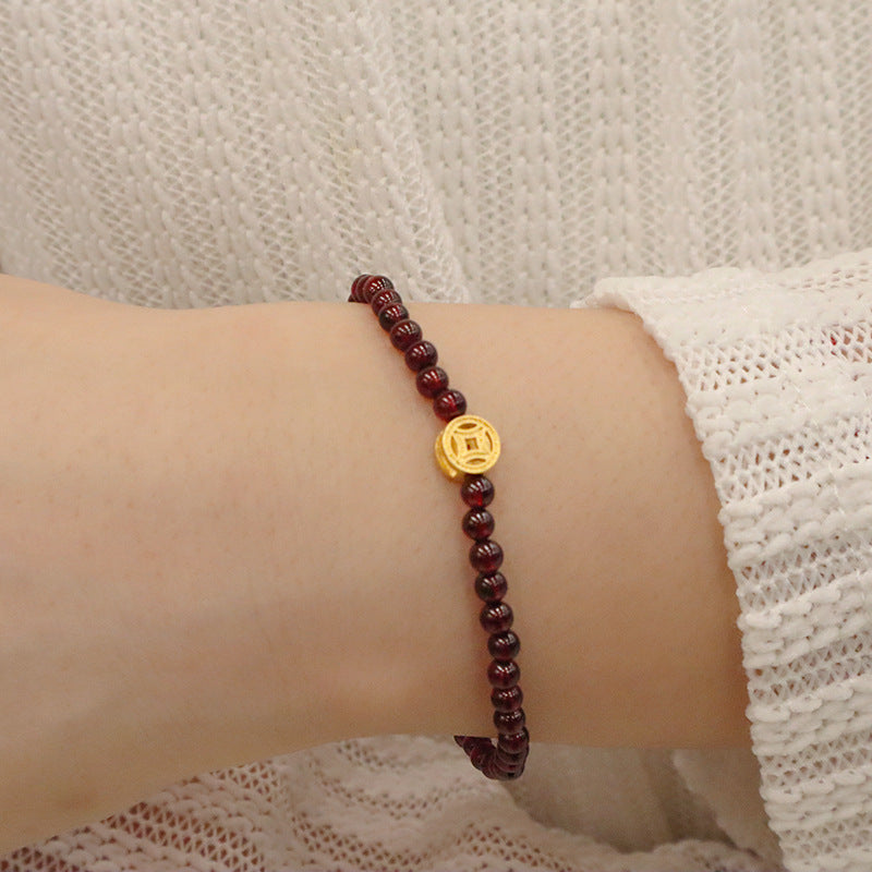 Gourd Bracelet Simple Garnet Bracelet For Women