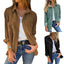 Rivet Long-sleeved Button Pocket Shirt Top Women
