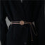 High-grade Multi-layer Metal Chain Waist Chain Women's Accessory Small Fragrance Style With Skirt Metal Cutout Round Piece Decorative Suit