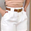 Elegant White Casual Shorts For Women