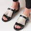 Summer Casual Flat Heel Tassel 40-43 Large Size Round Toe Beach Sandals For Women
