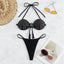 Personality Bandage Bikini Backless Hot Drilling