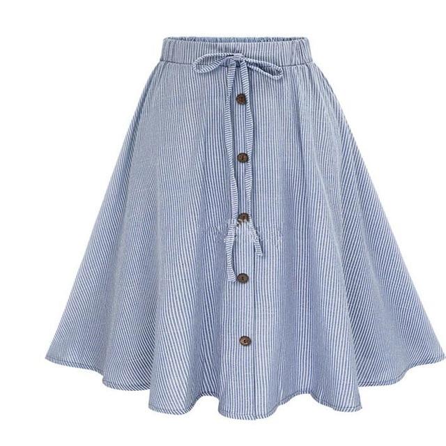 Jupe vintage à rayures