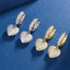 European And American-style Sweet Heart-shaped Earrings, New Summer Jewelry For Women