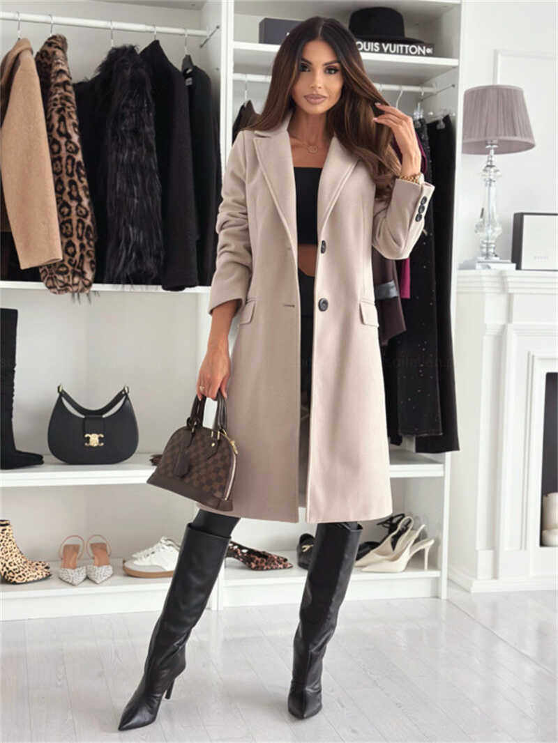 Mode Vêtements Femme Manteau Costume Blazer Veste Manteau