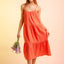 Women's Braces Skirt Splicing Dress