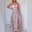 Sling Positioning Print Holiday Dress Women