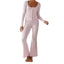 Fashion Casual Small Cardigan Two-piece Set Long Sleeve Trousers Suit