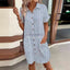 European And American Pocket Shirt Lapel Dress