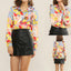 Casual Flower Print Long-sleeved Chiffon Shirt For Women