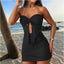 Bustier Vest And Skirt Two Piece Set Slim Fit Waist Cinching Short Skirt Suit