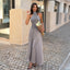 Summer Gray Satin Dress For Women