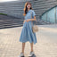 Thin Ice Silk Denim Dress Women's Summer