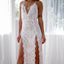 Women's Fashion Suspenders Sequined Split Dress