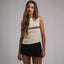 Chanel-style Striped Knitted Camisole Womens Summer Outerwear Slimming Base Layer Sleeveless T-shirt Top