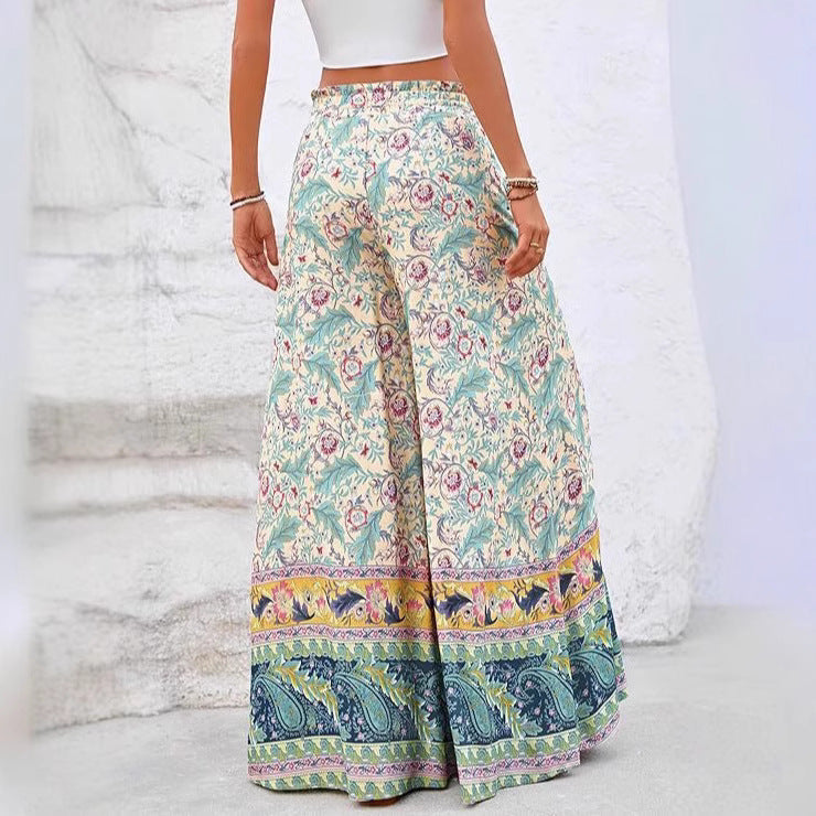 Bohemian Multicolor Printed Sweet Maxi Dress