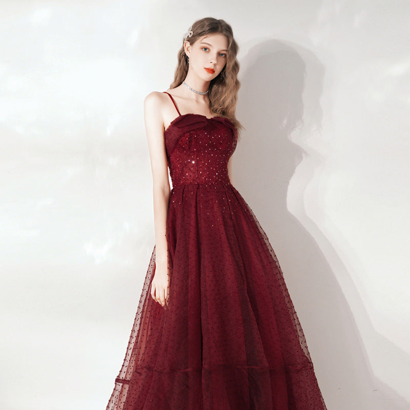Ladies Wedding Dress Bridal Red Midi Skirt