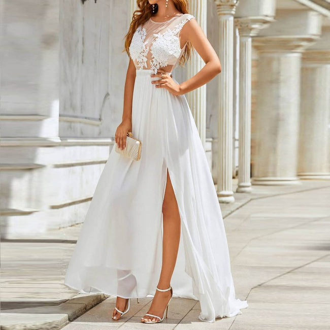 Chiffon Lace Trailing Wedding Large Swing Dress Hover Image