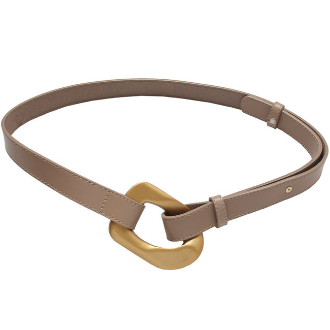 Leather Belt Women's All-match Jeans Belt Simple Dress Belt Hover Image