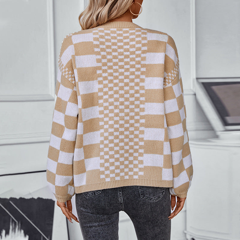 Women Sweater Loose Lantern Sleeve