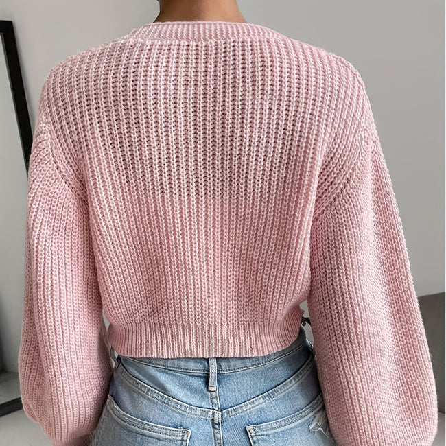 Casual Knitted Sweater Coat For Women Main Image