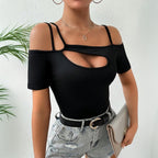 Womens Minimalist Sexy Off-shoulder Camisole Top