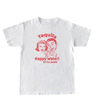 Enjoy Tequila Retro Graphic Tees Women Cute Funny Alcoh