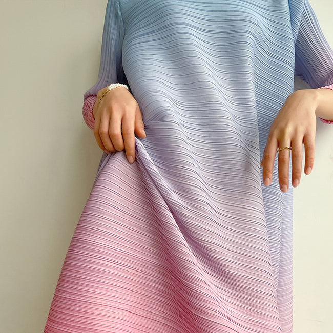 Pleated Plus Size Dress Women Main Image
