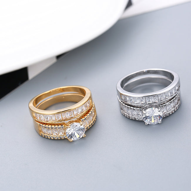 Hot Selling Simulated Diamond Engagement Rings Fashion Hover Image