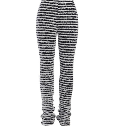 Woolen Striped Sexy Slim Trousers For Women Main Image