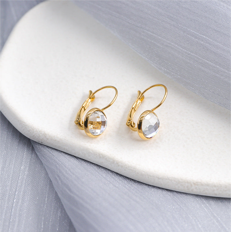 Jewelry Austrian Glass Crystal Earrings Women Ear Hook