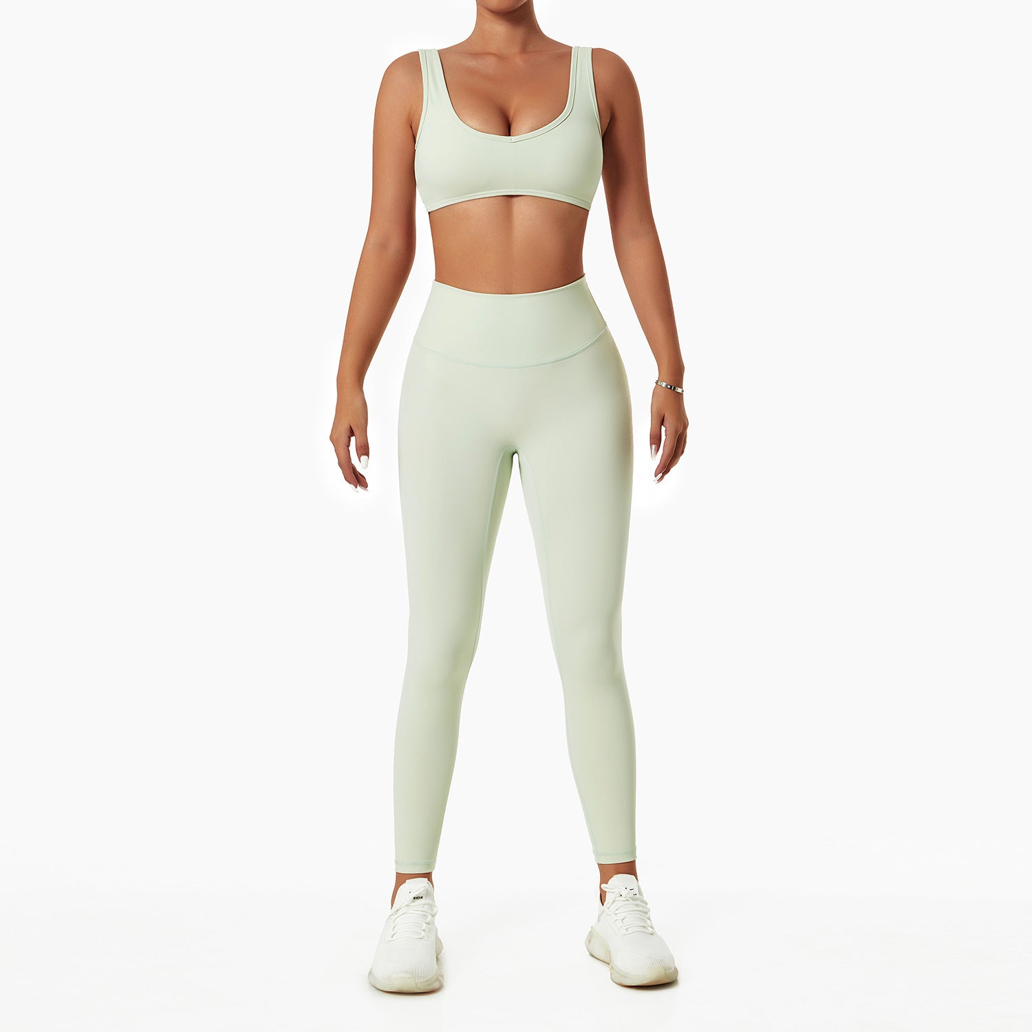 Breathable Running Fitness Suit Nude Yoga Suit