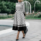 Women's Fashion Long Sleeve Slim Dress