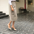 Stiletto heels with pointed toes