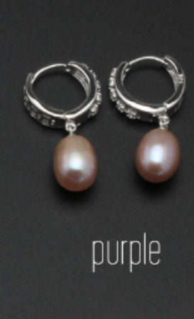 Real freshwater pearl earrings for women, 925 sterling silver pearl earrings fine white pearl earrings jewelry