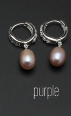 Real freshwater pearl earrings for women, 925 sterling silver pearl earrings fine white pearl earrings jewelry