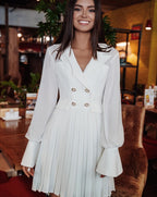 Double-breasted blazer dress
