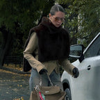 New Solid Color Half Turtleneck Sleeveless Fur Vest For Women