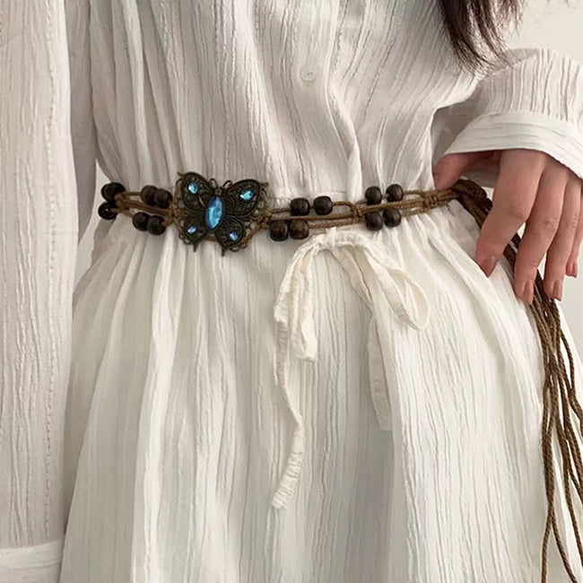 Women's Retro Ethnic Style Hand-woven Belt Hover Image
