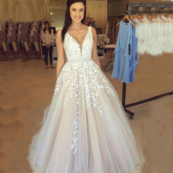 Robe de soirée de mariée en dentelle à épaules dénudées