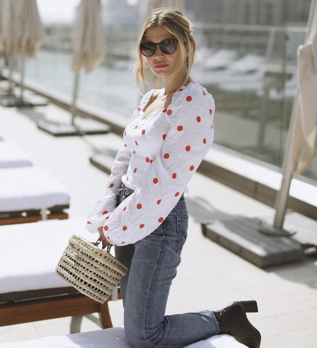 Long-sleeved shirt women look thin Main Image