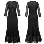 V-neck floral wedding party dress and dress