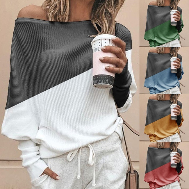 Long sleeve T-shirt with contrast stitching Hover Image